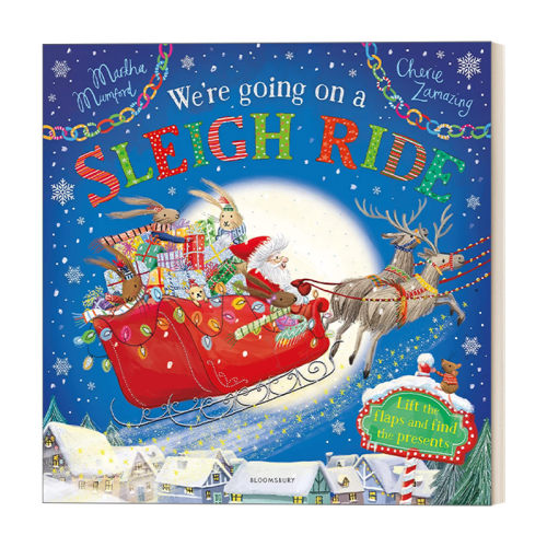 We're Going on a Sleigh Ride 我们要做圣诞老人的雪橇 小兔子系列绘本 翻翻书