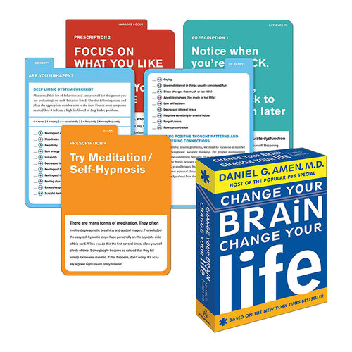 英文原版 Change Your Brain  Change Your Life Deck 改变你的大脑思维，改变你的生活方式 Daniel G. Md Amen 应用心理学 英文版