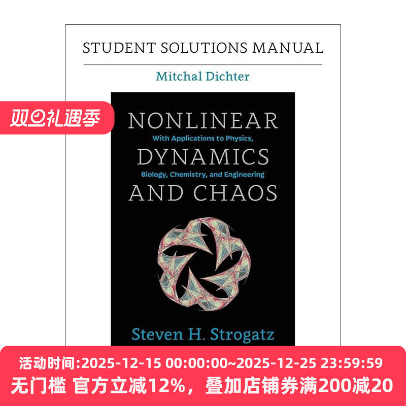 英文原版 Student Solutions Manual for Nonlinear Dynamics and Chaos 非线性动力学与混沌 第二版 学生解题手册 进口英语书籍