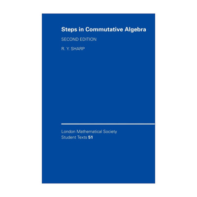 Steps in Commutative Algebra 交换代数入门教学 伦敦数学会学生文本系列