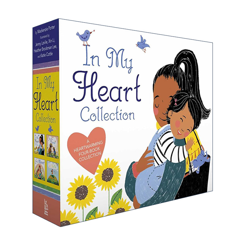 英文原版 In My Heart Collection 在妈妈的心里4册盒装 纸板书 英文版 进口英语原版书籍