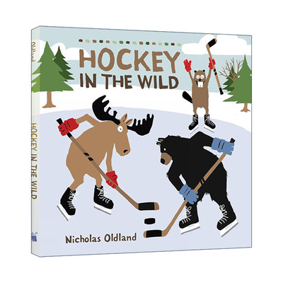 英文原版 Hockey in the Wild 野外生活 荒野曲棍球 精装绘本 英文版 进口英语原版书籍