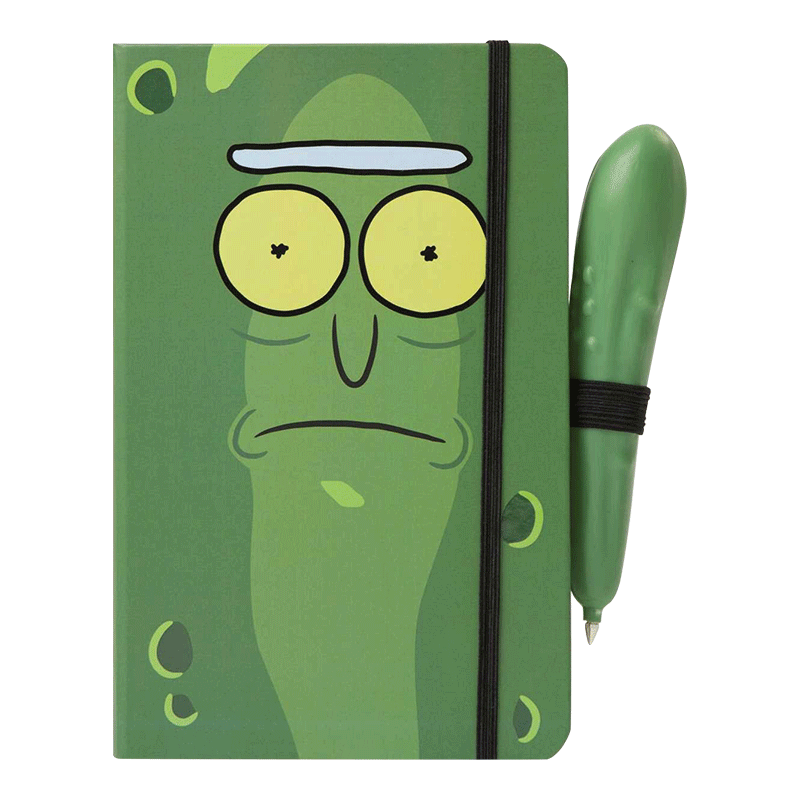 瑞克和莫蒂 腌黄瓜笔和笔记本套装 Rick and Morty Pickle Rick  精装 英文原版艺术读物 进口英语书籍