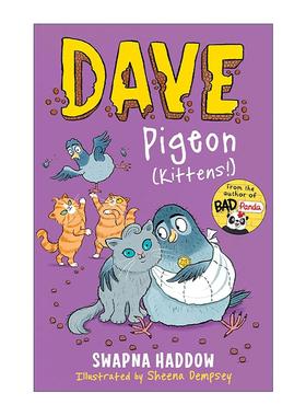 英文原版 Dave Pigeon Kittens 鸽子戴夫5 Swapna Haddow儿童幽默插画故事书 英文版 进口英语原版书籍