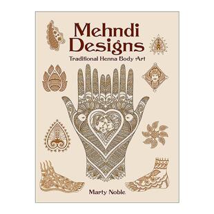英文原版 Mehndi Designs 曼海蒂设计 传统海娜人体艺术 印度手绘 身体装饰图集 英文版 进口英语原版书籍