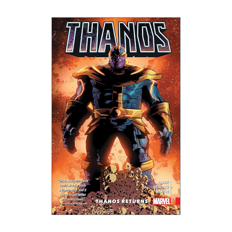 英文原版 Thanos Vol.1 Thanos Returns 灭霸 卷一 灭霸归来 复仇者联盟 漫威漫画 Jeff Lemire 英文版 进口英语原版书籍 书籍/杂志/报纸 漫画类原版书 原图主图