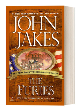英文原版 The Furies The Kent Family Chronicles 04 肯特家史系列04 复仇者 长篇军事历史演义小说 John Jakes 进口英语原版书