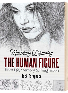 掌握绘制人物的形象 来自生活 记忆和想象Mastering Drawing the Human Figure 英文原版艺术类读物 进口英语书籍