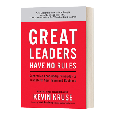Great Leaders Have No Rules 伟大的领导者没有规则 精装 英文原版自我管理读物 进口英语书籍