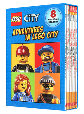 英文原版绘本 乐高城市历险8册 Scholastic Reader Adventures In Lego City 儿童英语分级读物 学乐分阶阅读 英文版进口书籍