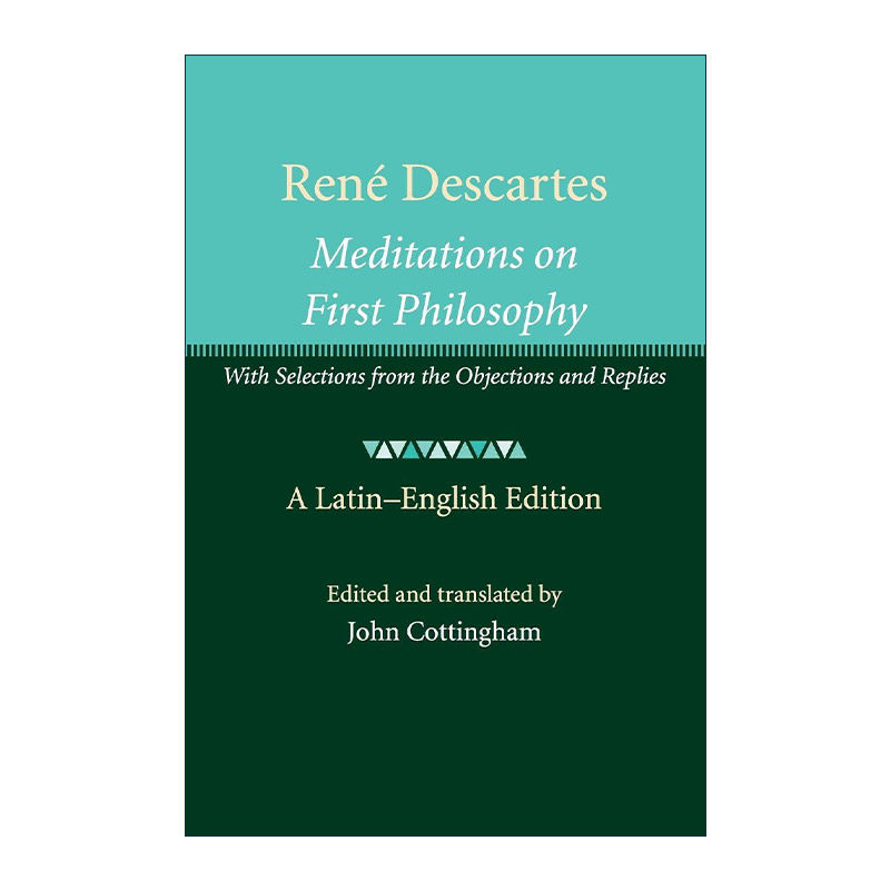 英文原版 René Descartes Meditations on First Philosophy 笛卡尔 第一哲学沉思集 拉丁语英语双语版 英文版 进口英语原版书籍