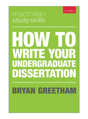 英文原版 How to Write Your Undergraduate Dissertation 如何撰写本科论文 学习技巧系列 英文版 进口英语原版书籍