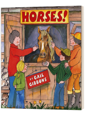 Gail Gibbons 盖尔吉本斯少儿百科系列 马 Horses 英文原版儿童科普绘本4-8岁 进口英语书籍