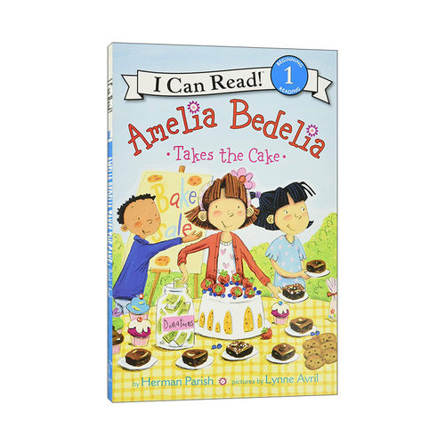 英文原版 Amelia Bedelia Takes the Cake 阿米莉亚蛋糕义卖 糊涂女佣分级阅读 I Can Read Level 1 英文版 进口英语原版书籍