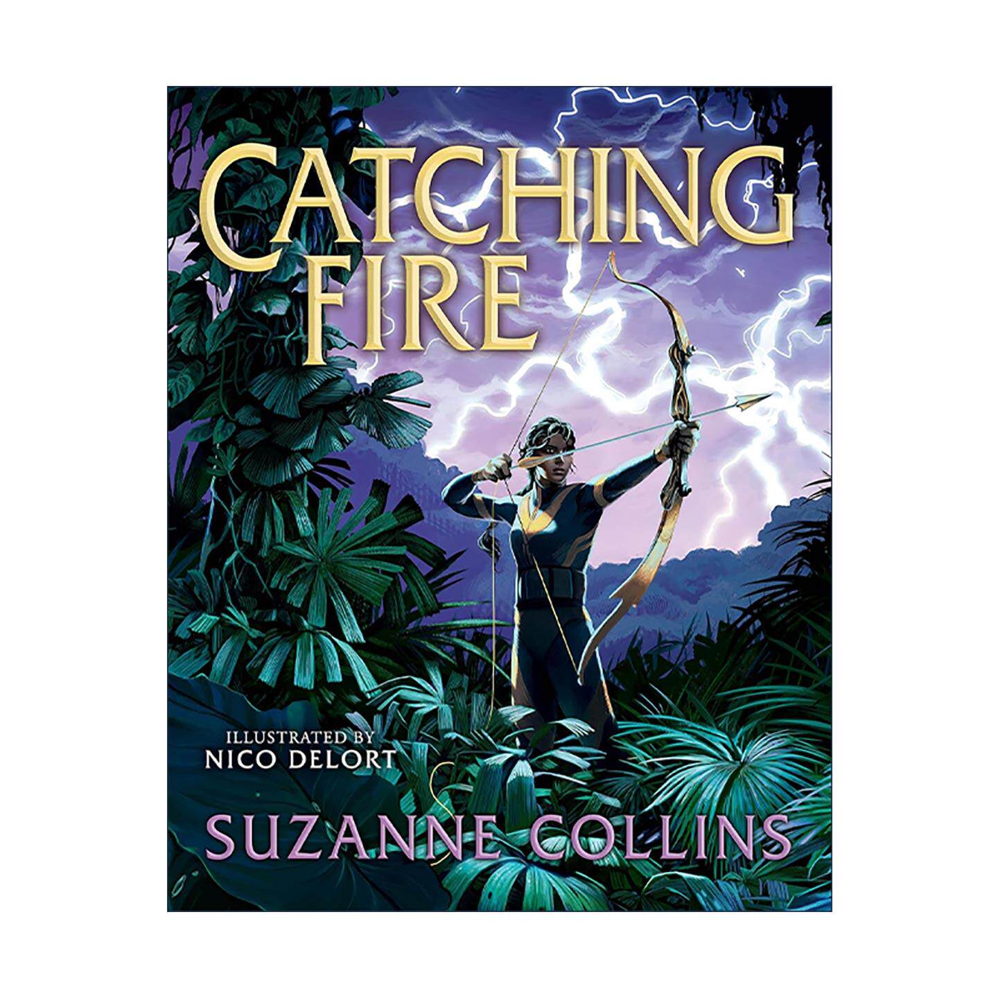 英文原版 Catching Fire 饥饿游戏2 星火燎原 精装插图版 英文版 进口英语原版书籍