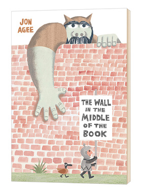 看 书中间有堵墙 The Wall in the Middle of the Book 英文原版绘本 2020年博洛尼亚童书提名奖 英文版进口原版英语儿童图画书