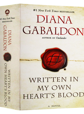 异乡人8  写我心灵 英文原版小说 Outlander 8 Written in My Own Heart's Blood 全英文进口书籍