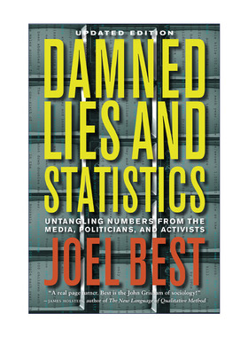 英文原版 Damned Lies and Statistics 该死的谎言与统计数据 从媒体 政客和激进主义者那里弄清数字 英文版 进口英语原版书籍