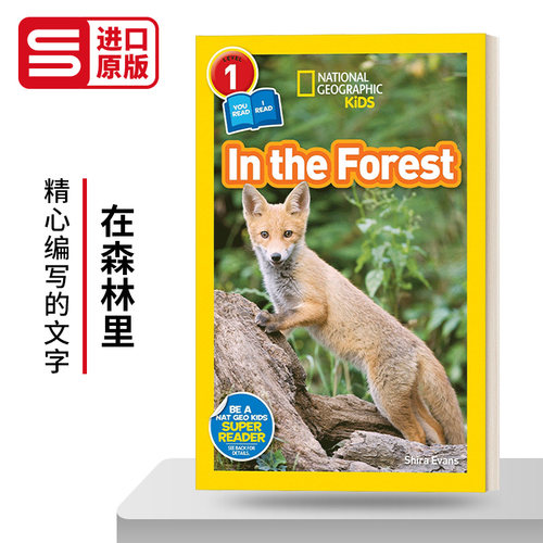 英文原版 National Geographic Readers In the Forest 国家地理分级读物 在森林里 第1级 你读我读 共同阅读 英文版 进口英语书籍