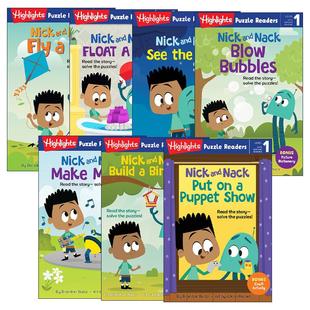 Readers 进口书 英文版 Nack Highlights Puzzle 尼克与纳克系列7册 Level 亮点儿童分级读物 英文原版 Nick 故事与益智谜题 and