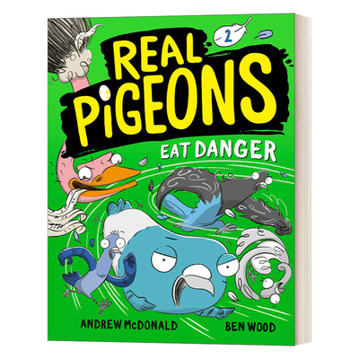 英文原版绘本 Real Pigeons Eat Danger Book 2 真正的鸽子系列2 吃危险的食物 全彩漫画绘本图画书 英文版 进口英语原版书籍
