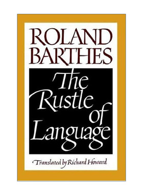 英文原版 The Rustle of Language 语言的轻声细语 罗兰·巴尔特文艺批评文集 英文版 进口英语原版书籍