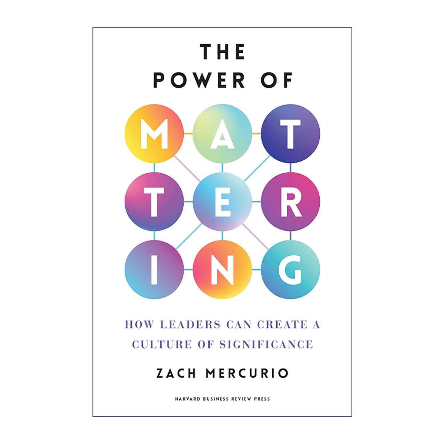 英文原版 The Power of Mattering 重要的力量 领导者如何创造有意义的文化 组织管理指南 哈佛商业评论 精装 进口英语原版书籍