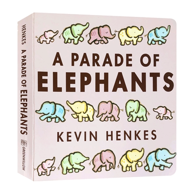 大象排队走纸板书英文儿童绘本