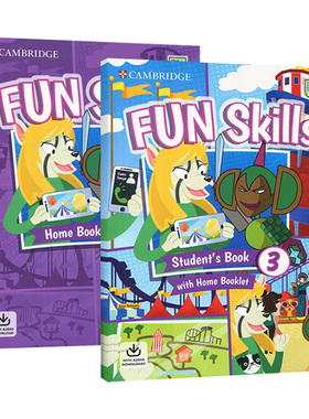 Fun Skills Level 3 for A1 Movers 学生套装真题集 新版剑桥少儿英语YLE考试二级官方备考书 适合小学三四年级学生 英文原版