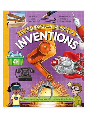 英文原版 The Spectacular Science of Inventions 壮观的发明科学 精装科普绘本 英文版 进口英语原版书籍