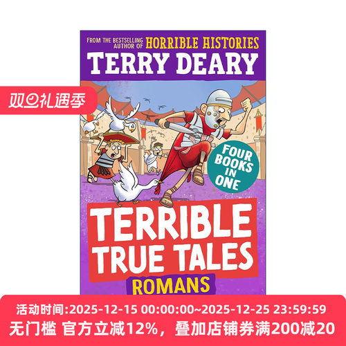 英文原版 Terrible True Tales Romans 可怕的真实历史之罗马人 可怕的历史作者Terry Deary 儿童趣味历史读物 进口英语原版书籍