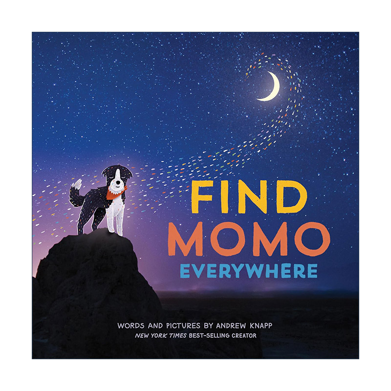 英文原版 Find Momo Everywhere 到处寻找莫莫 让我们找到莫莫 儿童精装宠物绘本 Andrew Knapp 英文版 进口英语原版书籍