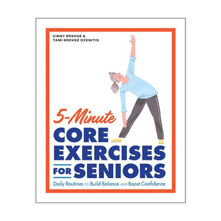 英文原版 5-Minute Core Exercises for Seniors 5分钟老年人核心锻炼 英文版 进口英语原版书籍