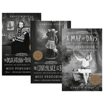 英文原版小说 Miss Peregrine's Peculiar Children 怪屋女孩4-6 佩小姐的奇幻城堡 3本合集 英文版 进口英语原版书籍
