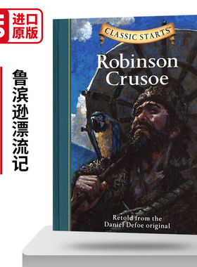 Classic Starts Robinson Crusoe 开始读经典 鲁滨逊漂流记 精装 英文原版儿童文学小说 进口经典名著书籍