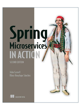 英文原版 Spring Microservices in Action  Second Edition Spring微服务实战 第2版 英文版 进口英语原版书籍