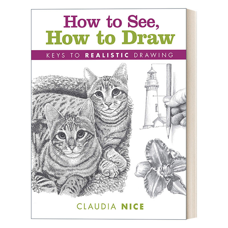How to See How to Draw 如何看 如何画 铅笔素描写实技法 Claudia Nice 英文原版艺术读物 进口英语书籍