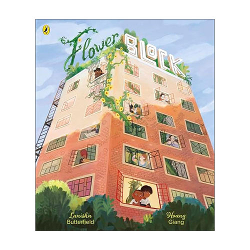 英文原版 Flower Block 开在大楼上的魔法之花 儿童彩色精美绘本 英文版 进口英语原版书籍