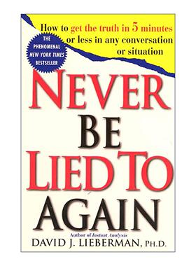 英文原版 Never Be Lied to Again 看谁在说谎 5分钟内识破谎言 英文版 进口英语原版书籍