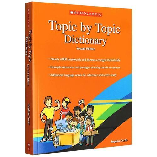 学乐英语主题分类词典 Topic by Topic Dictionary 英文原版全彩英英字典辞典 英文版 儿童分类记单词英文字典工具书籍