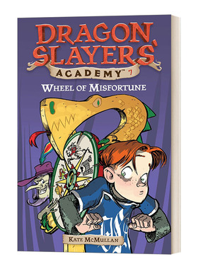英文原版 Dragon Slayers' Academy #7 Wheel of Misfortune 从前有条喷火龙7 智夺屠龙杯 英文版 进口英语原版书籍
