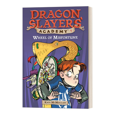 英文原版 Dragon Slayers' Academy #7 Wheel of Misfortune 从前有条喷火龙7 智夺屠龙杯 英文版 进口英语原版书籍