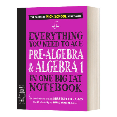 初级代数和代数I 高中 Everything You Need to Ace Pre-Algebra And Algebra I 英文原版中学教辅 进口英语书籍