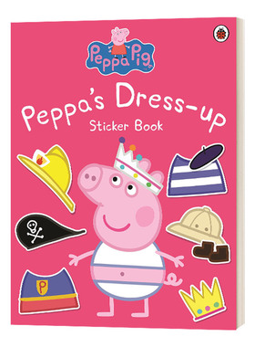 粉红猪小妹 装扮贴纸书 Peppa Pig Peppa Dress-Up Sticker Book 英文原版儿童绘本 进口英语书籍