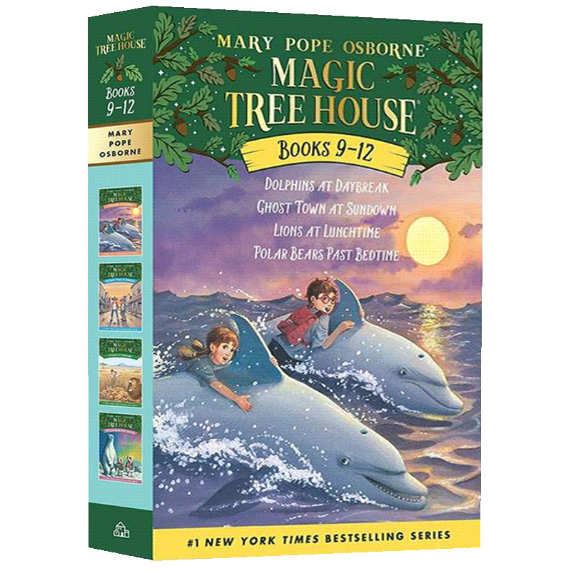 Magic Tree House 9-12神奇树屋9-12盒装英文原版儿童探险小说美国中小学课外阅读故事章节桥梁书-封面