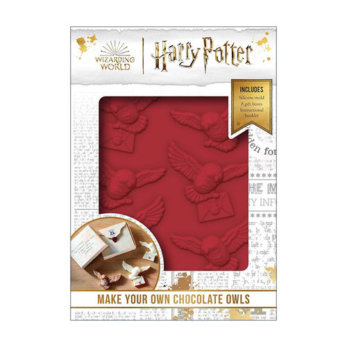 英文原版 Harry Potter Make Your Own Chocolate Owls 哈利波特自制猫头鹰巧克力 硅胶巧克力模和礼盒套装 进口英语原版书籍
