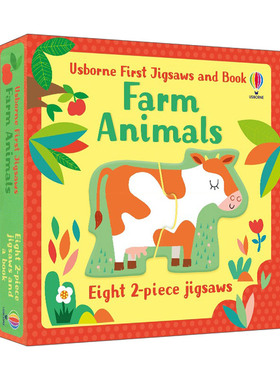 英文原版 Usborne First Jigsaws Farm  尤斯伯恩拼图 农场 英文版 进口英语原版书籍
