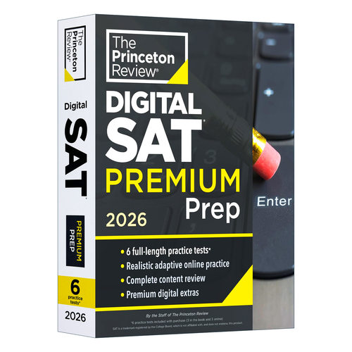 英文原版 Princeton Review Digital SAT Premium Prep 2026 普林斯顿数字化SAT考试备考指南2026 优质增值版 进口英语原版书籍