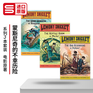 Unfortunate 进口书籍 3册套装 儿童小说 英文原版 Events Series 不幸历险系列1 雷蒙斯尼奇