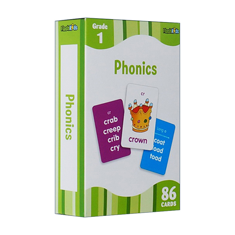 Phonics Flash Kids Flash Cards 自然拼读86张闪卡